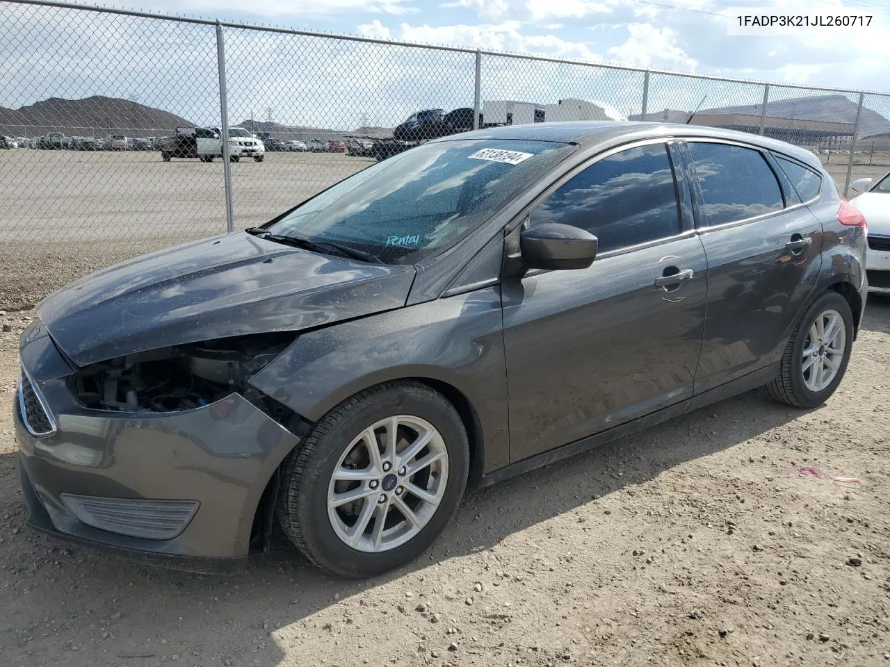 2018 Ford Focus Se VIN: 1FADP3K21JL260717 Lot: 63136194