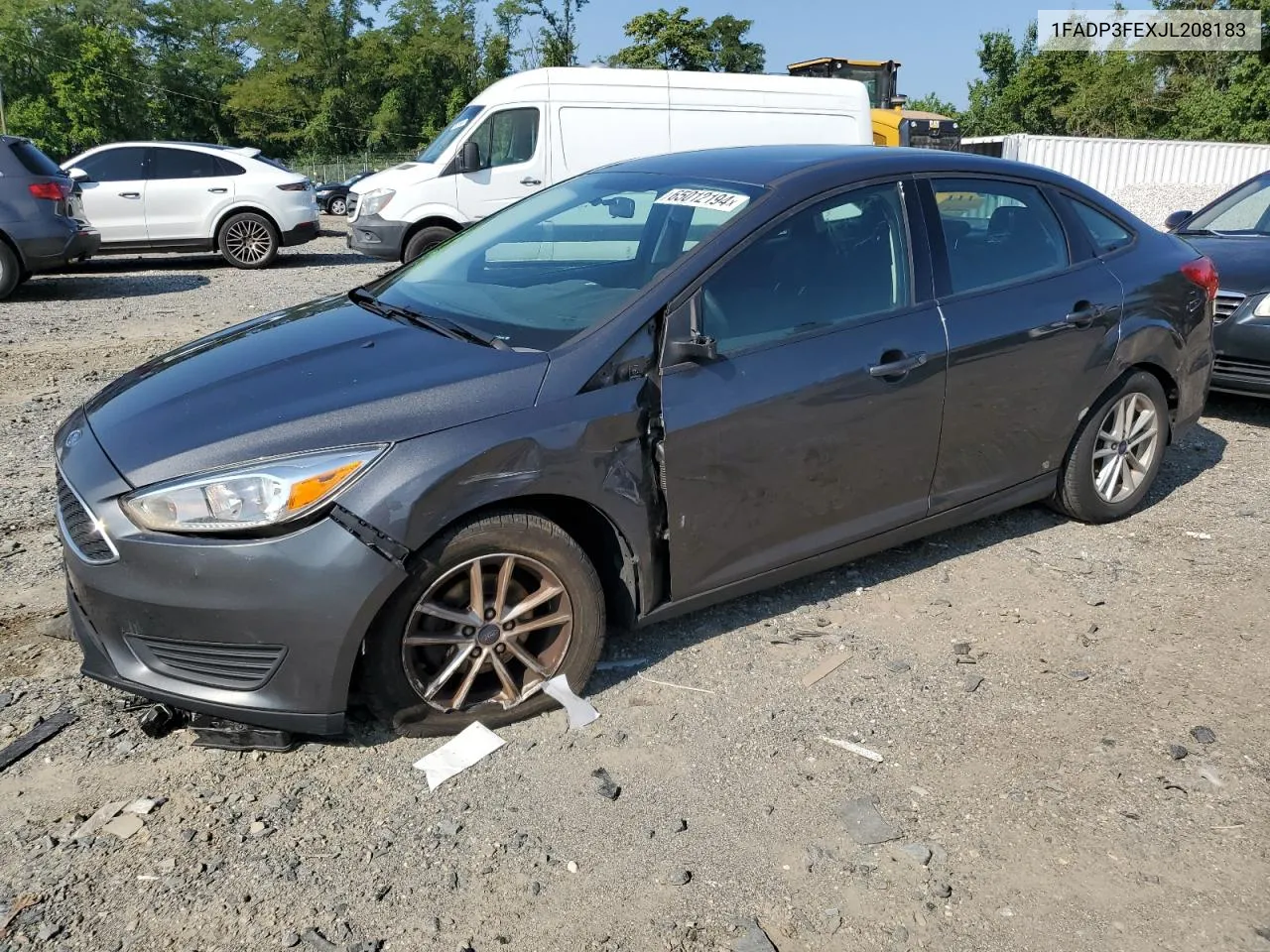 2018 Ford Focus Se VIN: 1FADP3FEXJL208183 Lot: 65012194