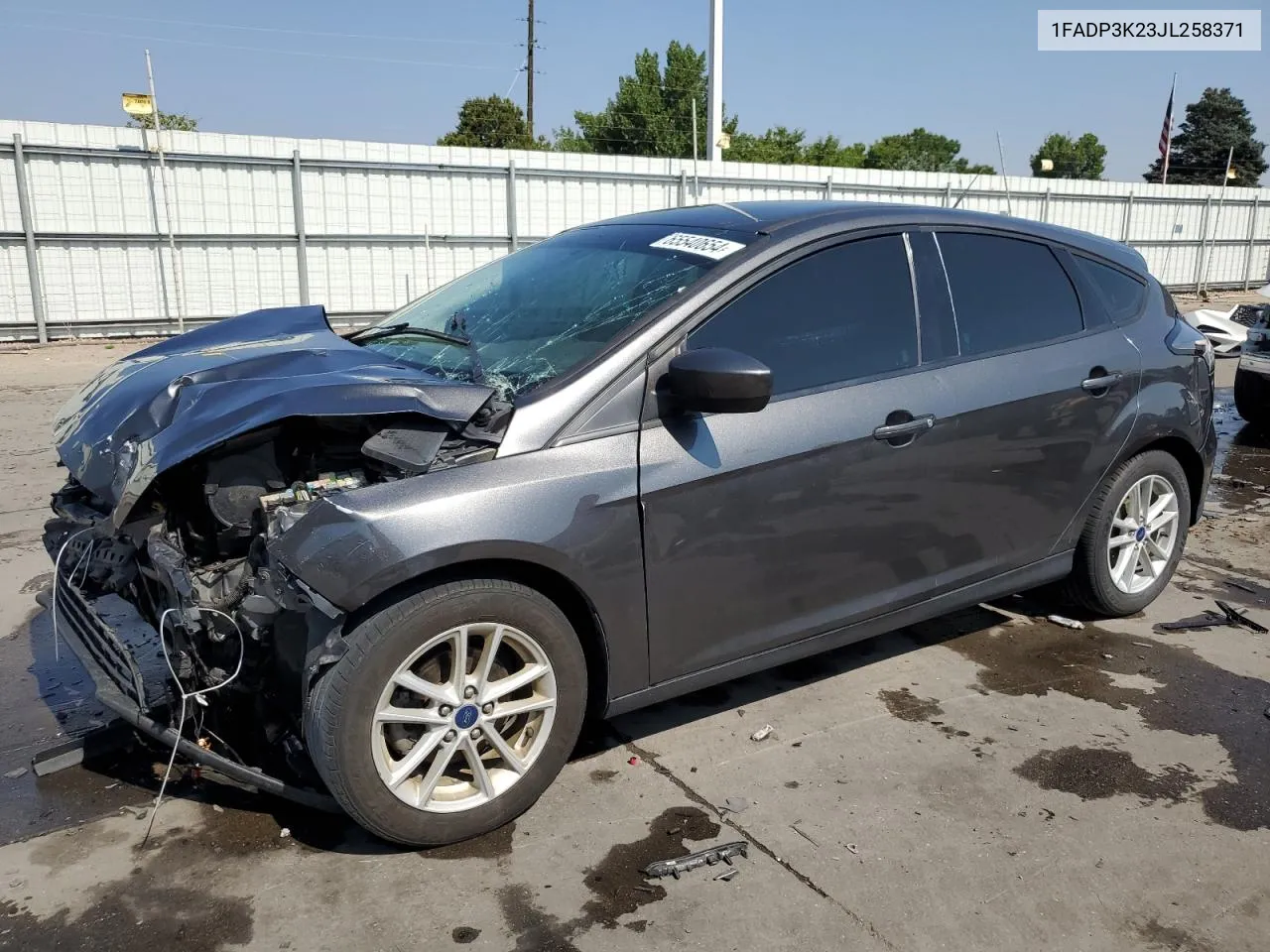 2018 Ford Focus Se VIN: 1FADP3K23JL258371 Lot: 65540654