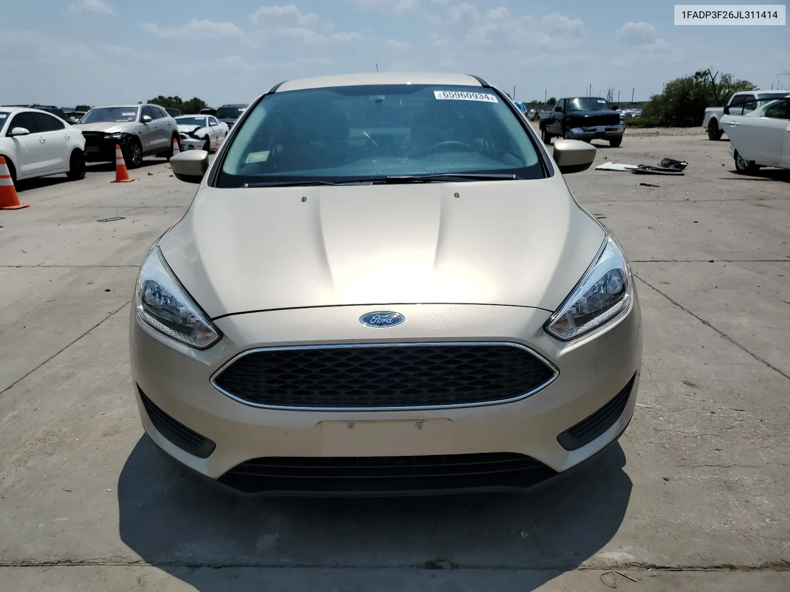 2018 Ford Focus Se VIN: 1FADP3F26JL311414 Lot: 65960934