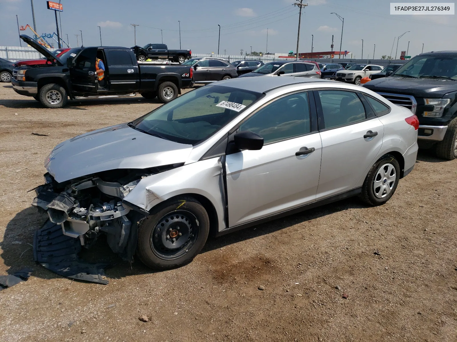 2018 Ford Focus S VIN: 1FADP3E27JL276349 Lot: 67498484