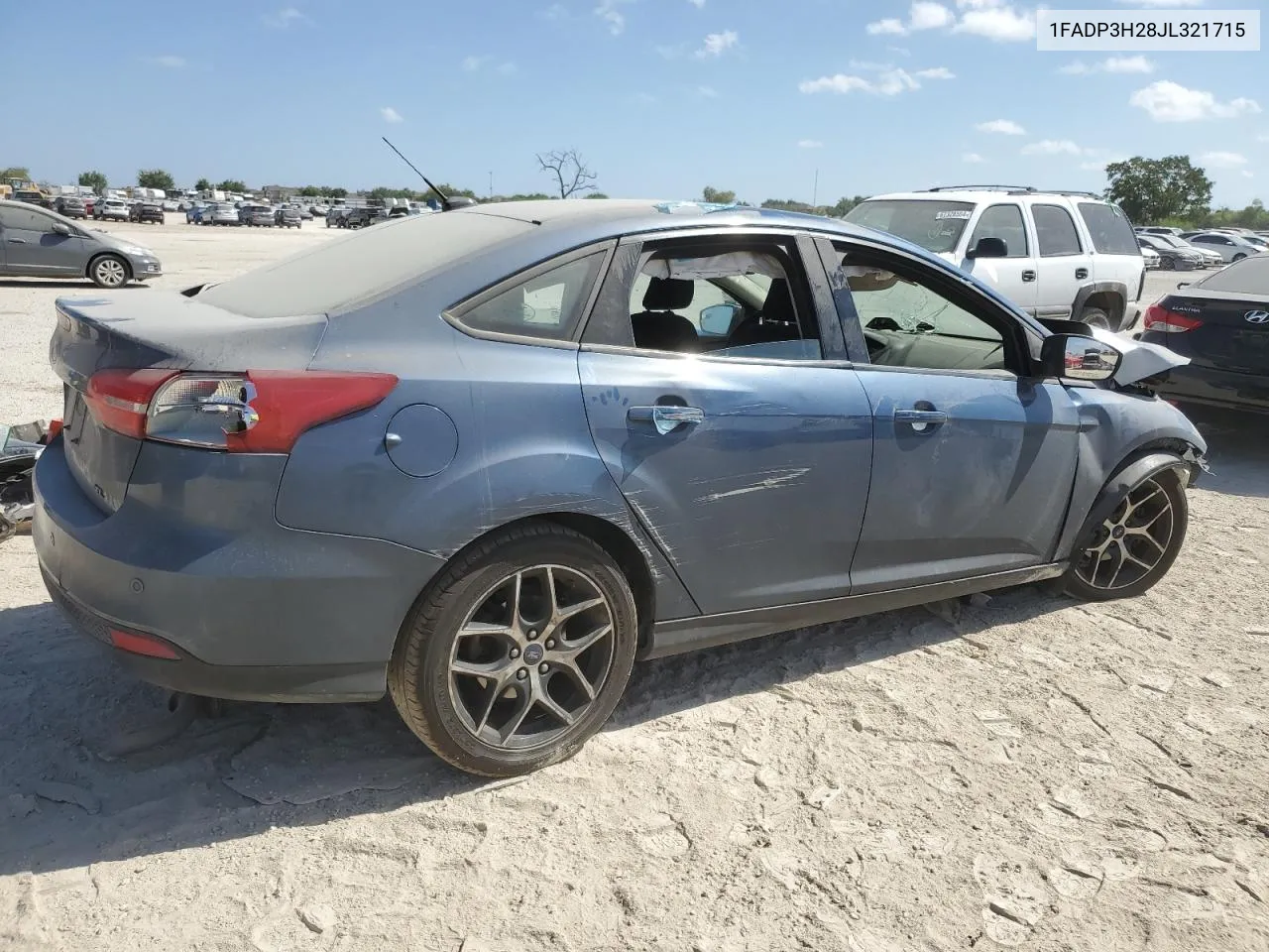 2018 Ford Focus Sel VIN: 1FADP3H28JL321715 Lot: 67640044