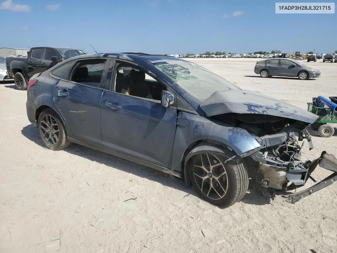 2018 Ford Focus Sel VIN: 1FADP3H28JL321715 Lot: 67640044