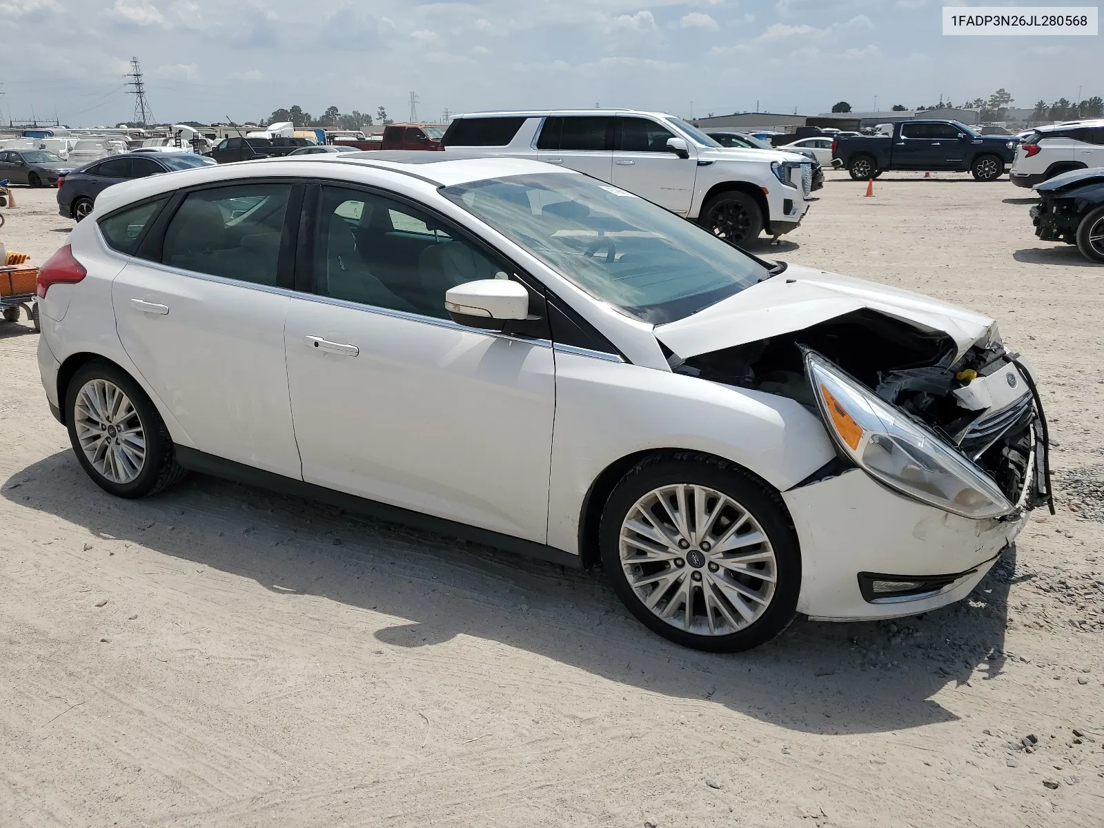 2018 Ford Focus Titanium VIN: 1FADP3N26JL280568 Lot: 67859194