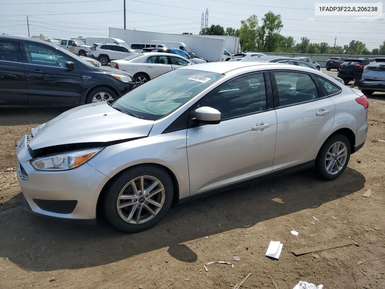 2018 Ford Focus Se VIN: 1FADP3F22JL206238 Lot: 68055404