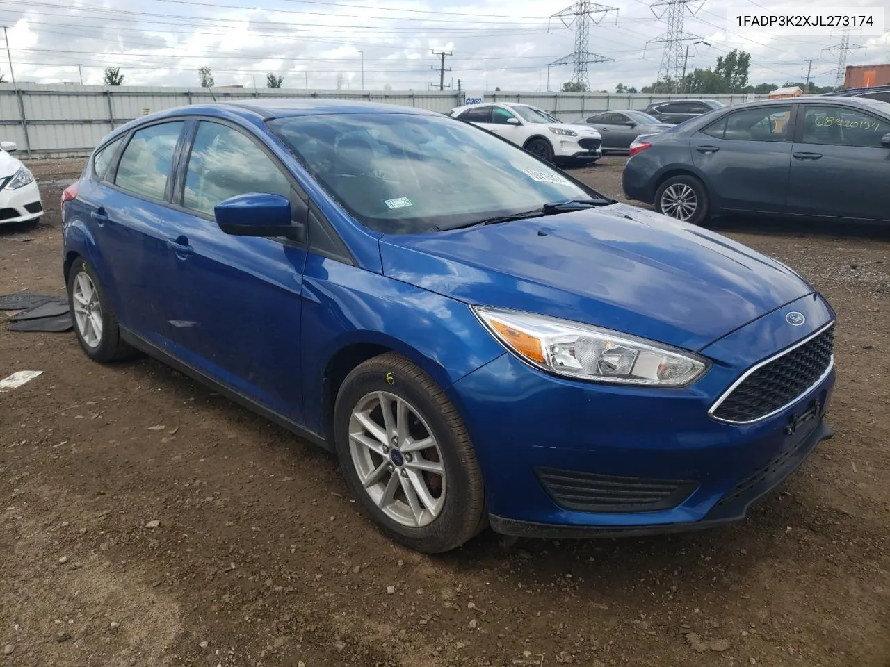 2018 Ford Focus Se VIN: 1FADP3K2XJL273174 Lot: 69216374