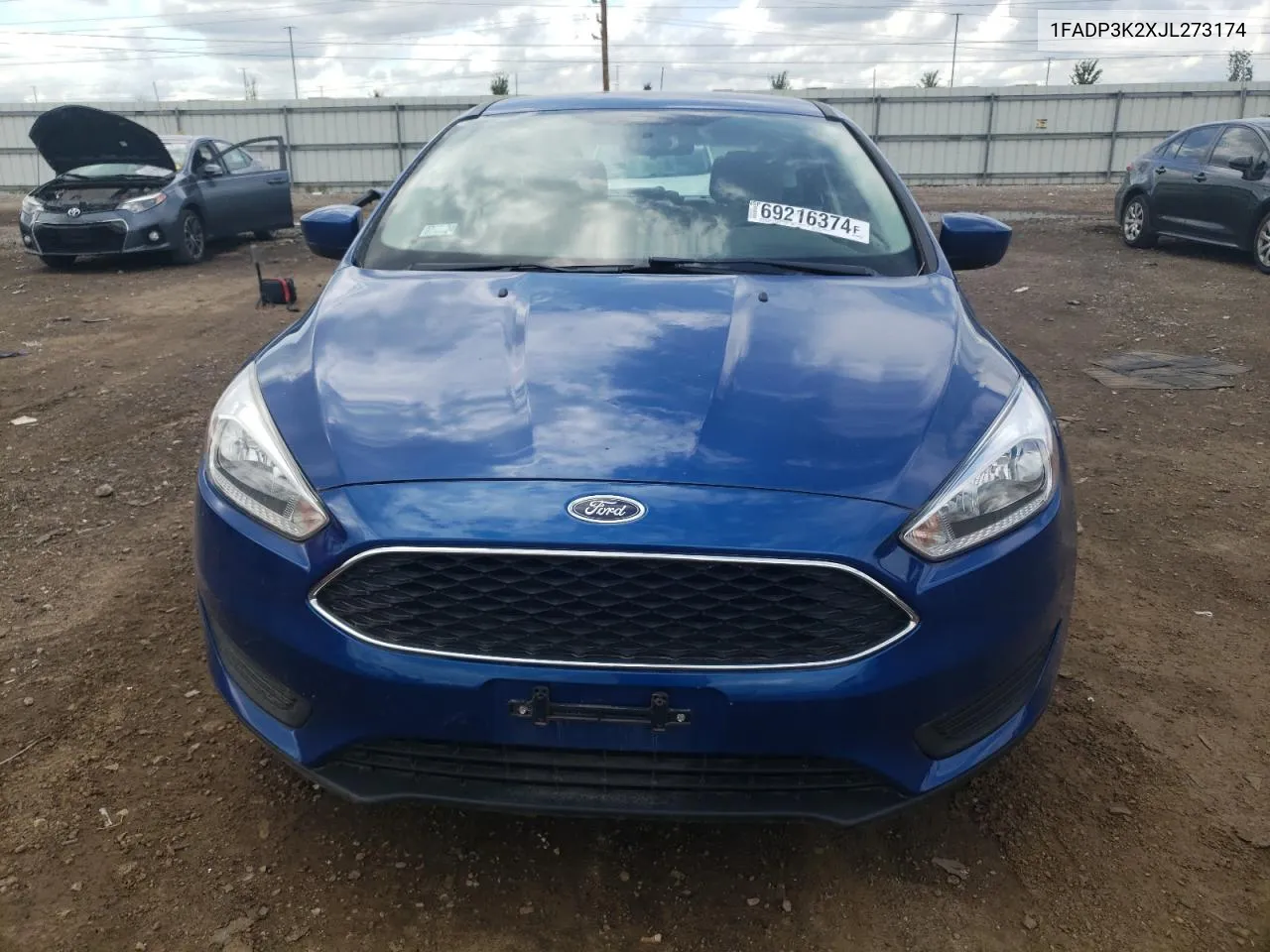 2018 Ford Focus Se VIN: 1FADP3K2XJL273174 Lot: 69216374