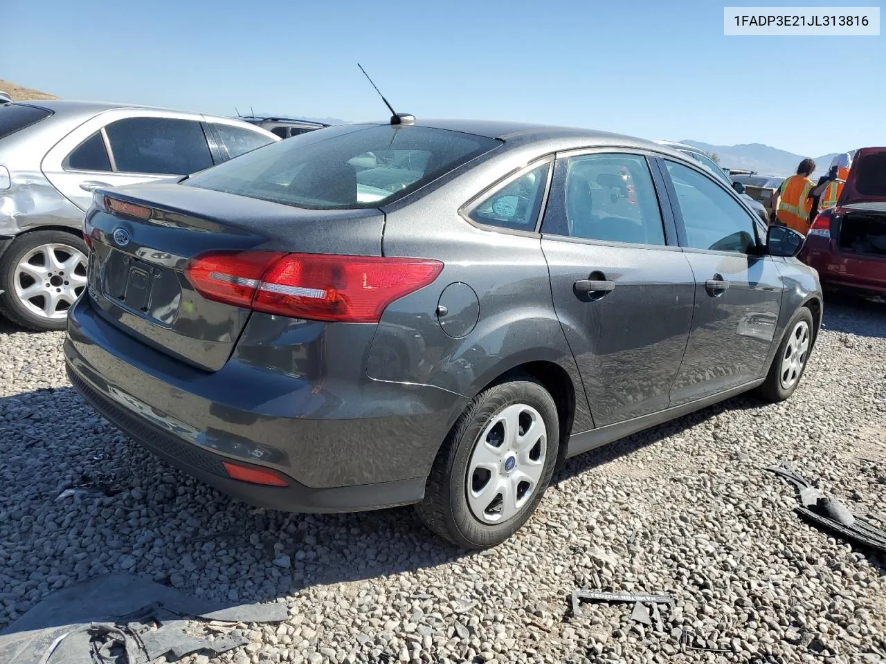 2018 Ford Focus S VIN: 1FADP3E21JL313816 Lot: 69253274