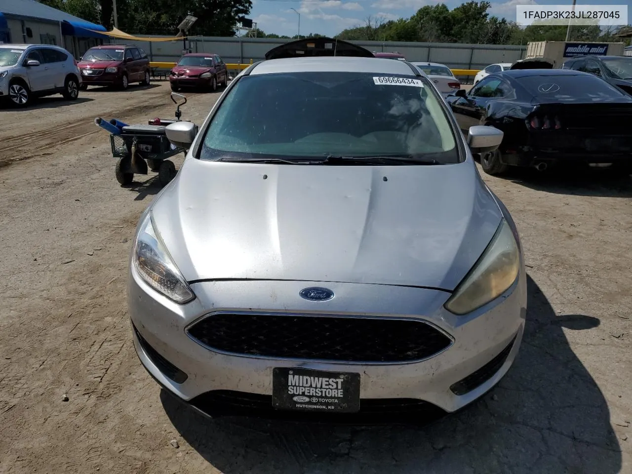 2018 Ford Focus Se VIN: 1FADP3K23JL287045 Lot: 69666434