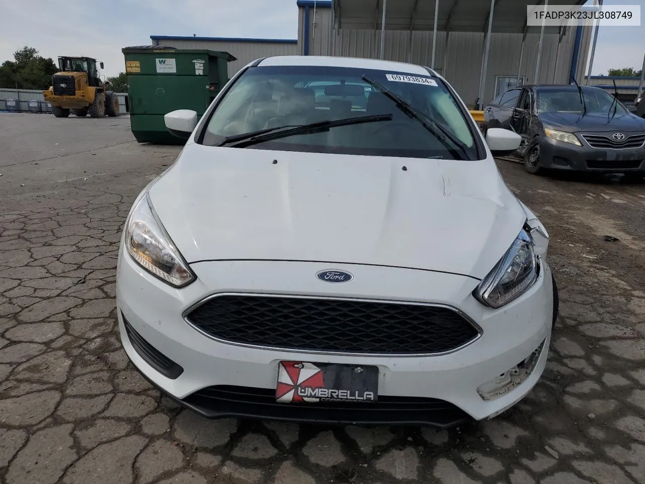 2018 Ford Focus Se VIN: 1FADP3K23JL308749 Lot: 69793834