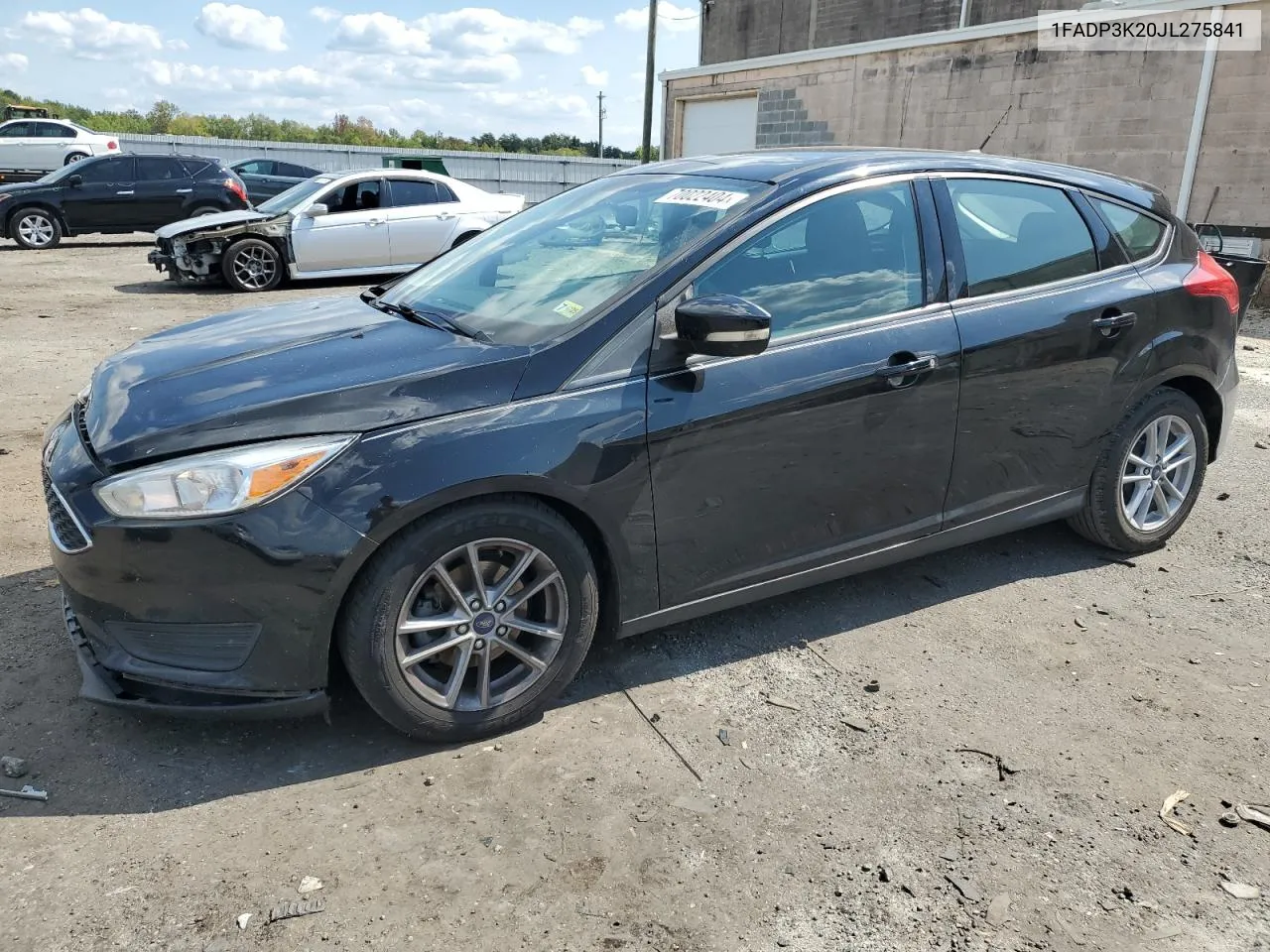 2018 Ford Focus Se VIN: 1FADP3K20JL275841 Lot: 70022404