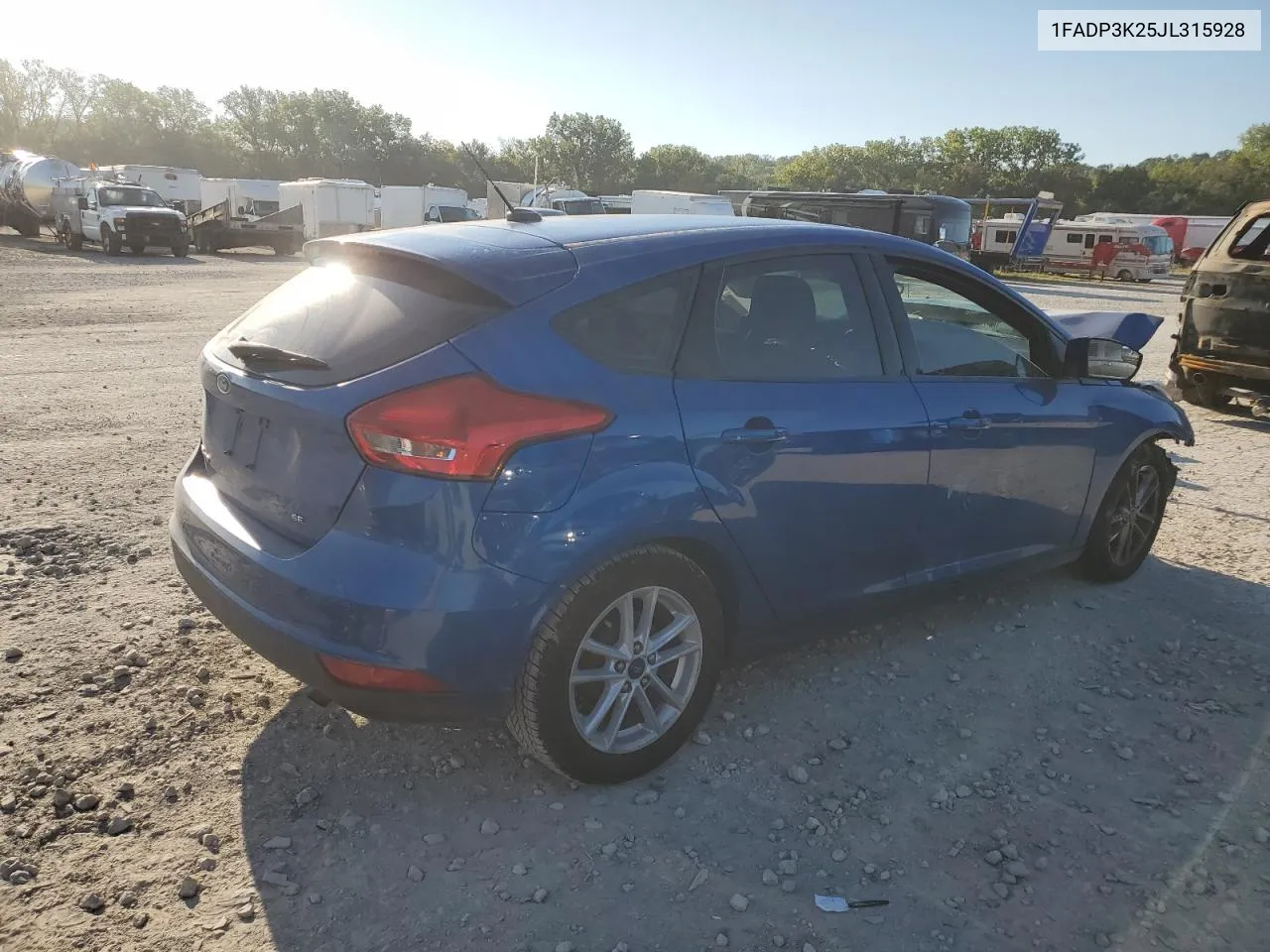 1FADP3K25JL315928 2018 Ford Focus Se