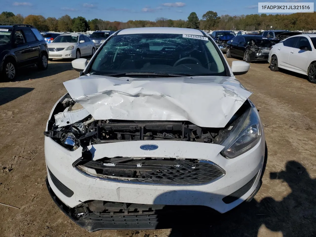 2018 Ford Focus Se VIN: 1FADP3K21JL321516 Lot: 70057144