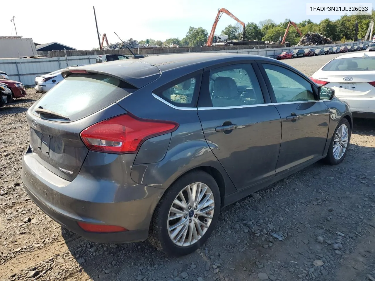 2018 Ford Focus Titanium VIN: 1FADP3N21JL326033 Lot: 70232784