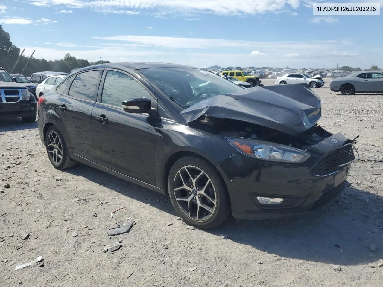 2018 Ford Focus Sel VIN: 1FADP3H26JL203226 Lot: 70386954