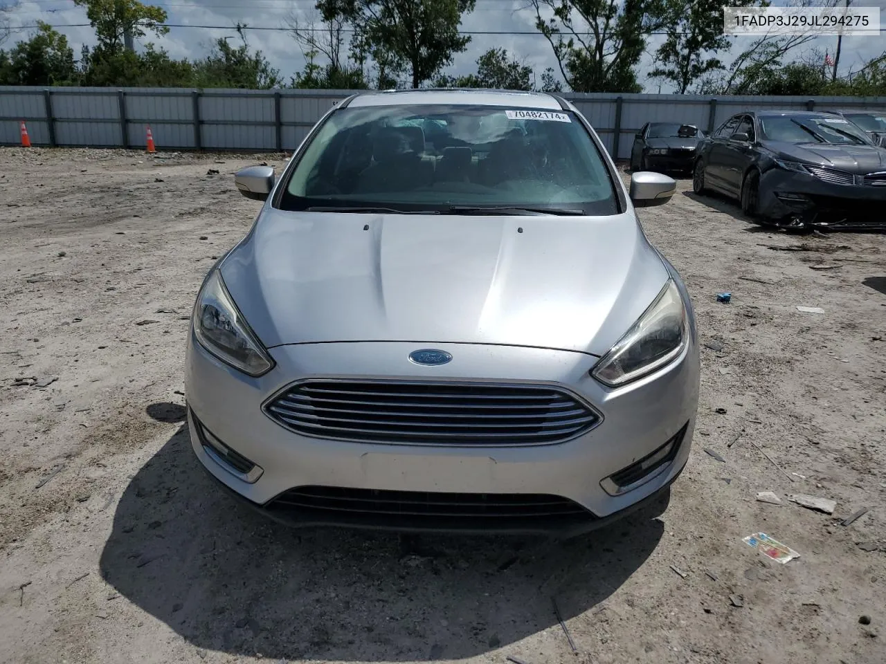 2018 Ford Focus Titanium VIN: 1FADP3J29JL294275 Lot: 70482174