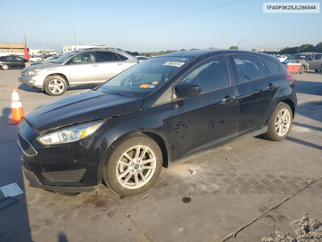 2018 Ford Focus Se VIN: 1FADP3K25JL286544 Lot: 70634974