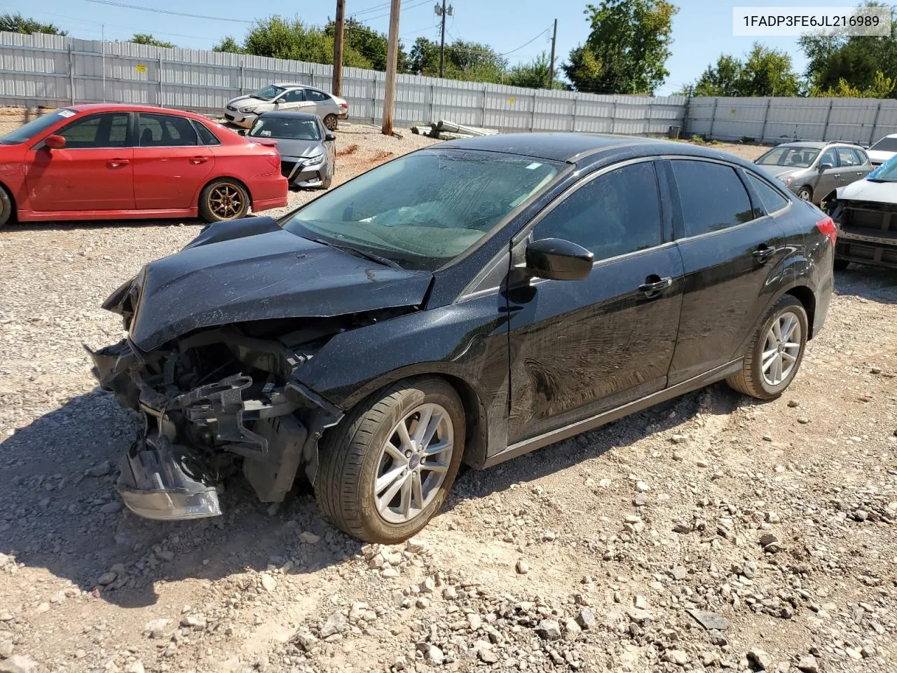 2018 Ford Focus Se VIN: 1FADP3FE6JL216989 Lot: 70762834