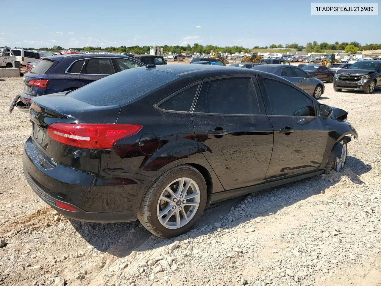 2018 Ford Focus Se VIN: 1FADP3FE6JL216989 Lot: 70762834