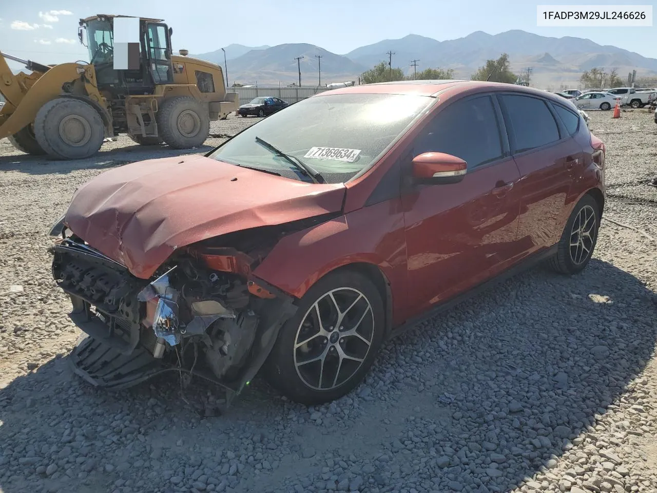 2018 Ford Focus Sel VIN: 1FADP3M29JL246626 Lot: 71369634