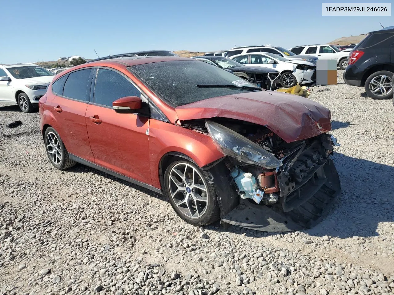 2018 Ford Focus Sel VIN: 1FADP3M29JL246626 Lot: 71369634