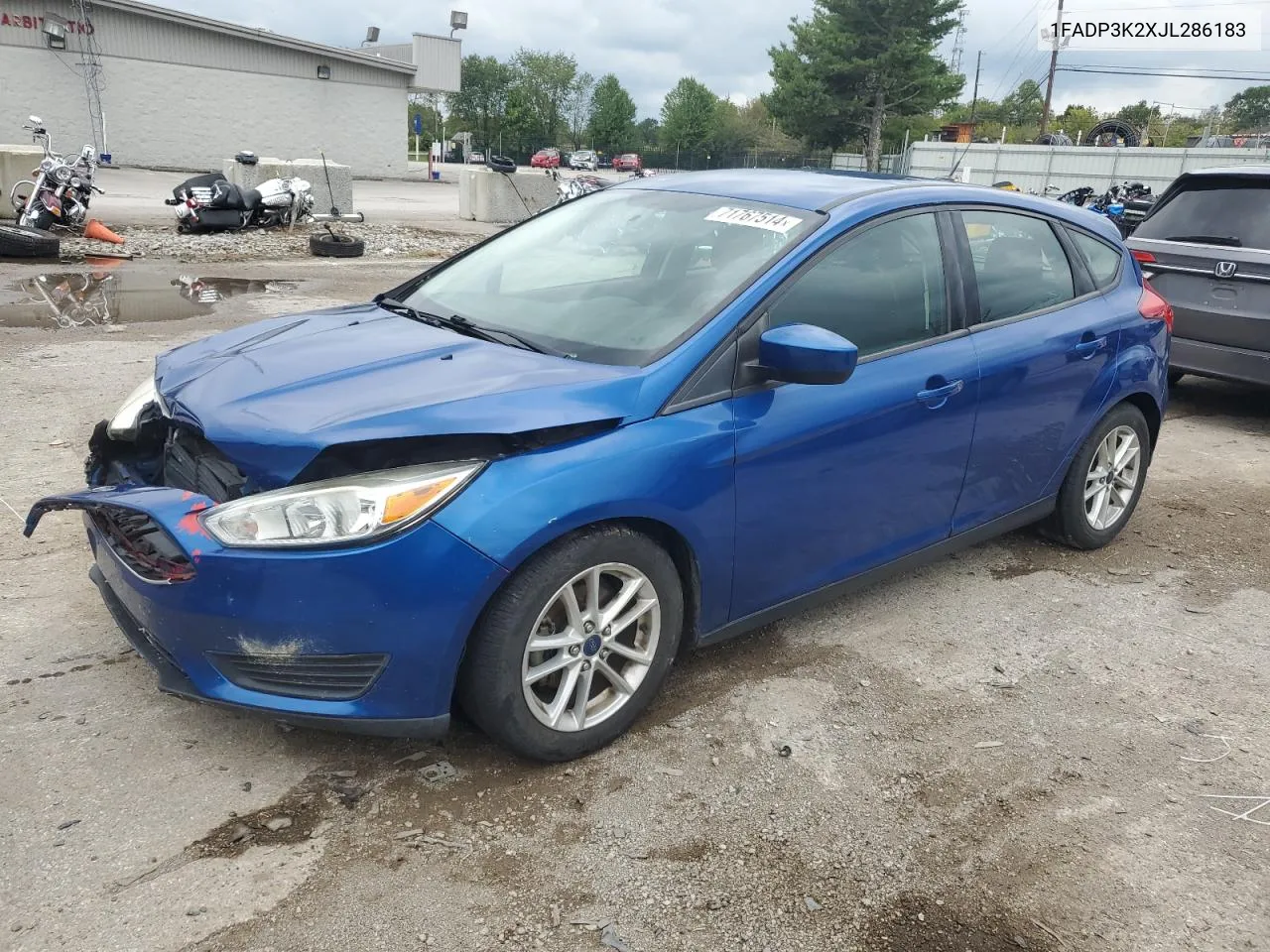 2018 Ford Focus Se VIN: 1FADP3K2XJL286183 Lot: 71767514