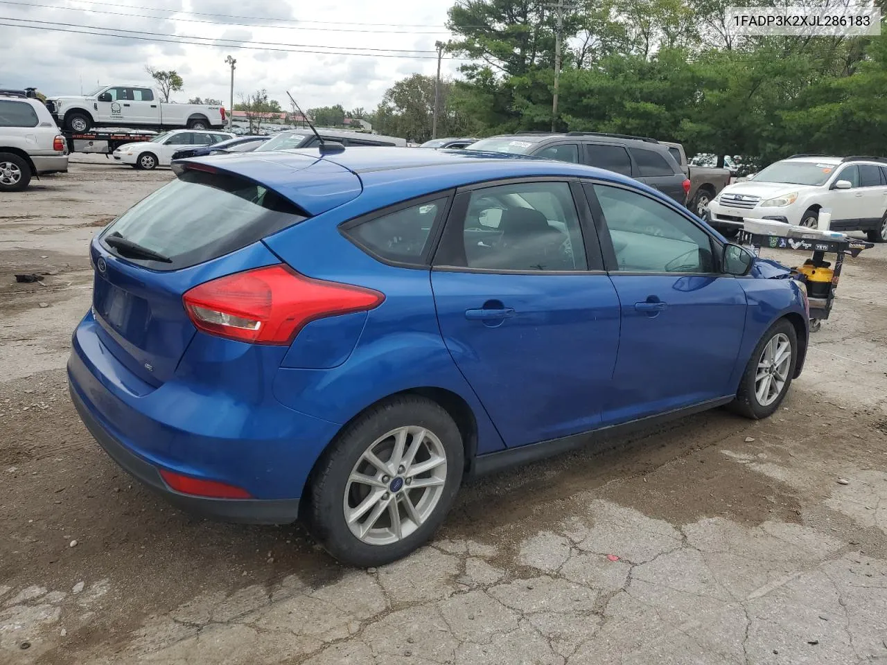 2018 Ford Focus Se VIN: 1FADP3K2XJL286183 Lot: 71767514