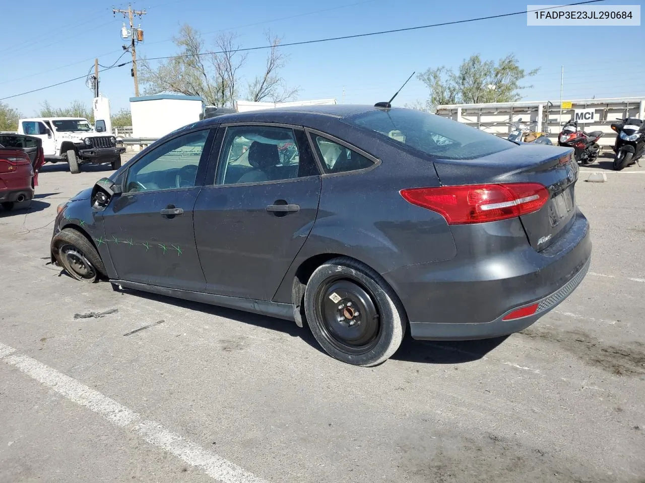 2018 Ford Focus S VIN: 1FADP3E23JL290684 Lot: 72672094