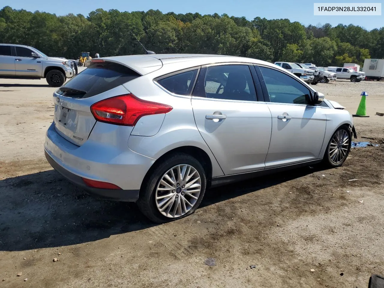 2018 Ford Focus Titanium VIN: 1FADP3N28JL332041 Lot: 73895384