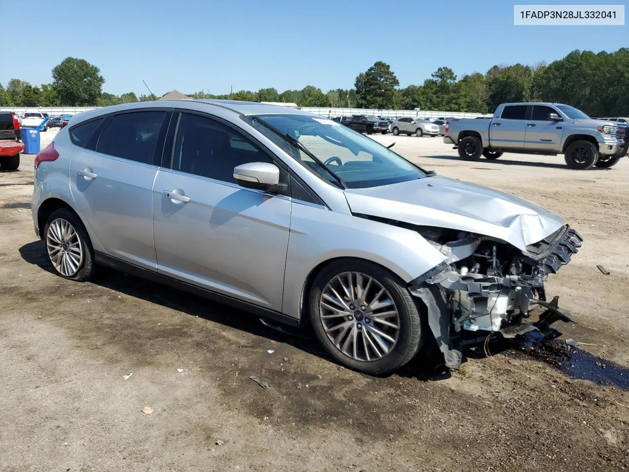 2018 Ford Focus Titanium VIN: 1FADP3N28JL332041 Lot: 73895384