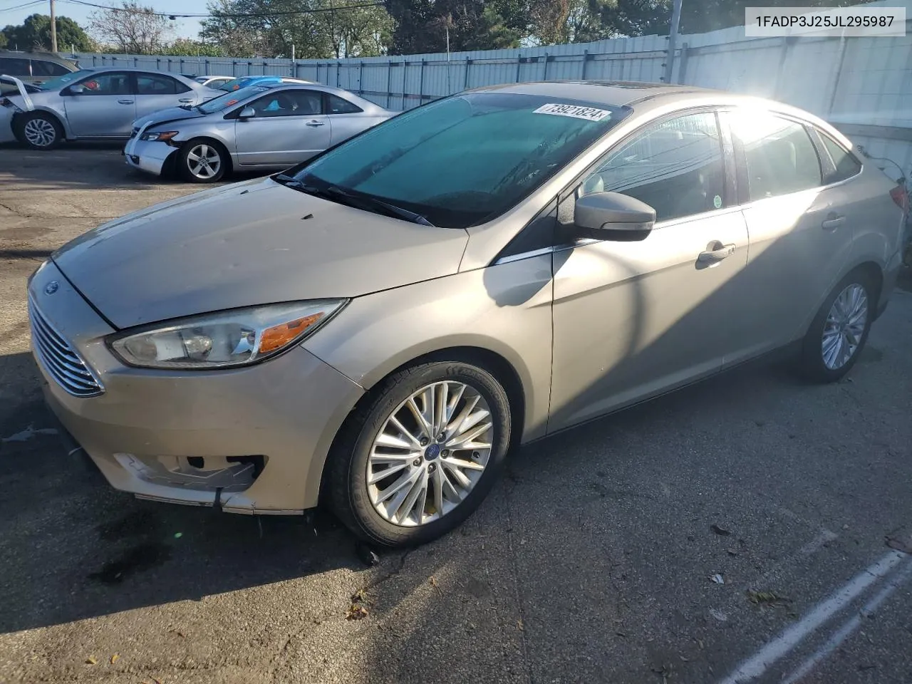 2018 Ford Focus Titanium VIN: 1FADP3J25JL295987 Lot: 73921824