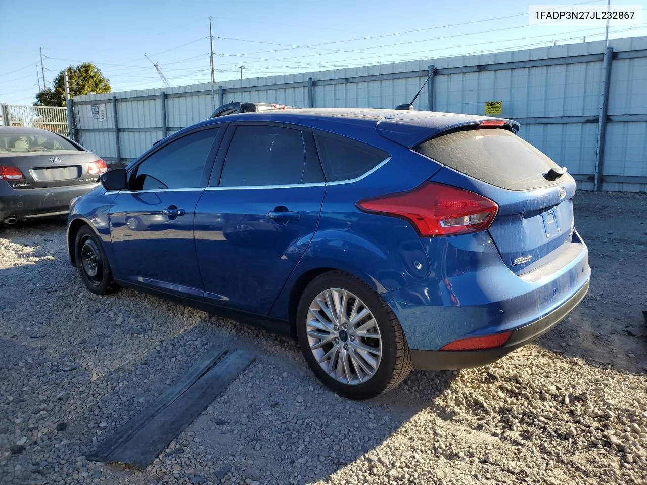 2018 Ford Focus Titanium VIN: 1FADP3N27JL232867 Lot: 74031204