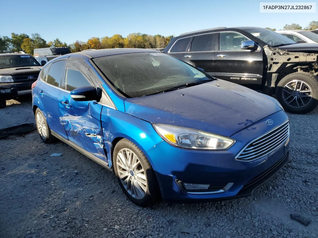 2018 Ford Focus Titanium VIN: 1FADP3N27JL232867 Lot: 74031204