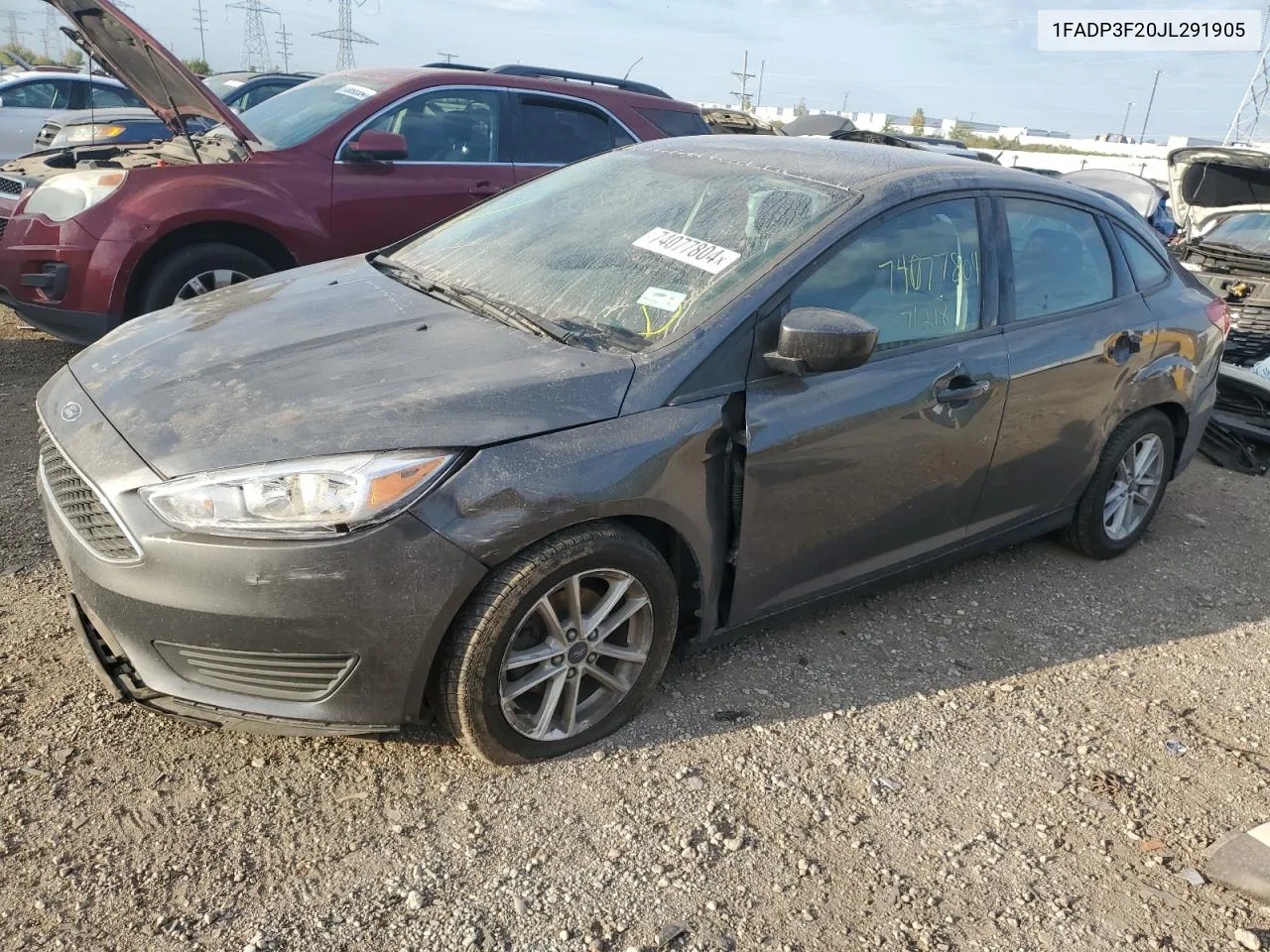 2018 Ford Focus Se VIN: 1FADP3F20JL291905 Lot: 74077804