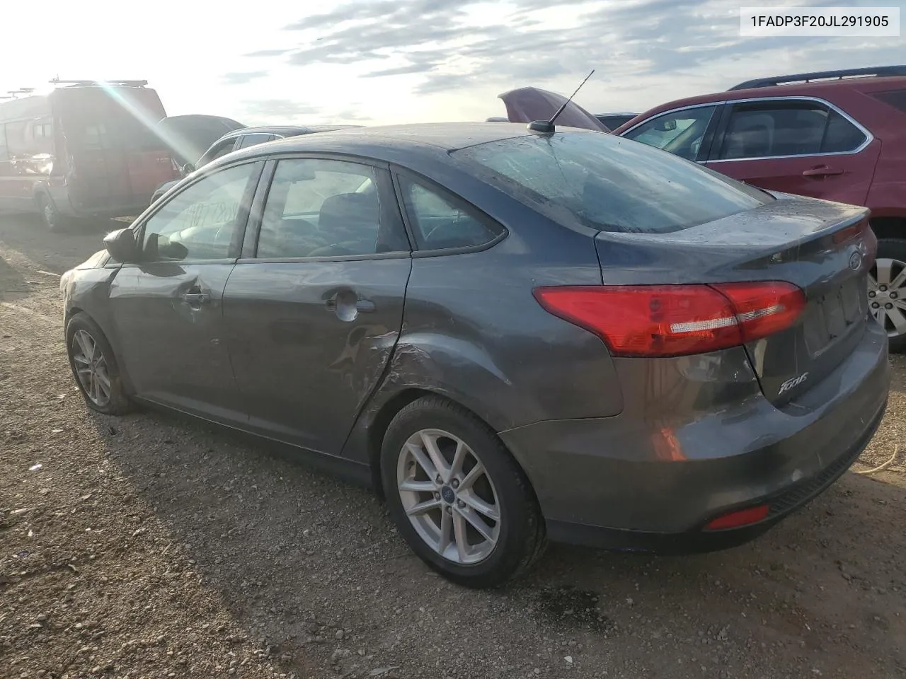 2018 Ford Focus Se VIN: 1FADP3F20JL291905 Lot: 74077804