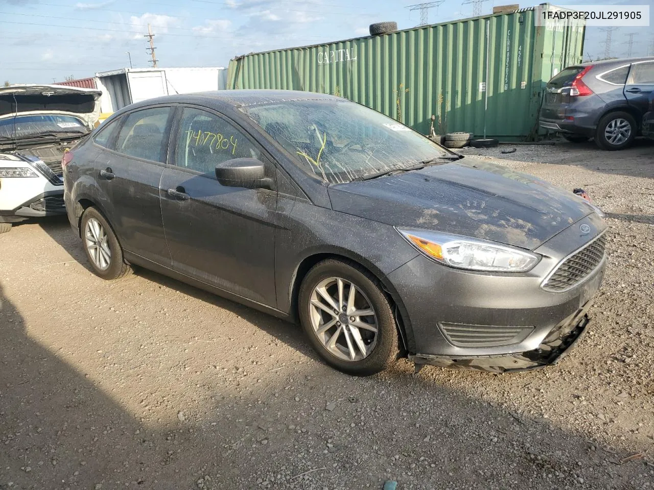 2018 Ford Focus Se VIN: 1FADP3F20JL291905 Lot: 74077804