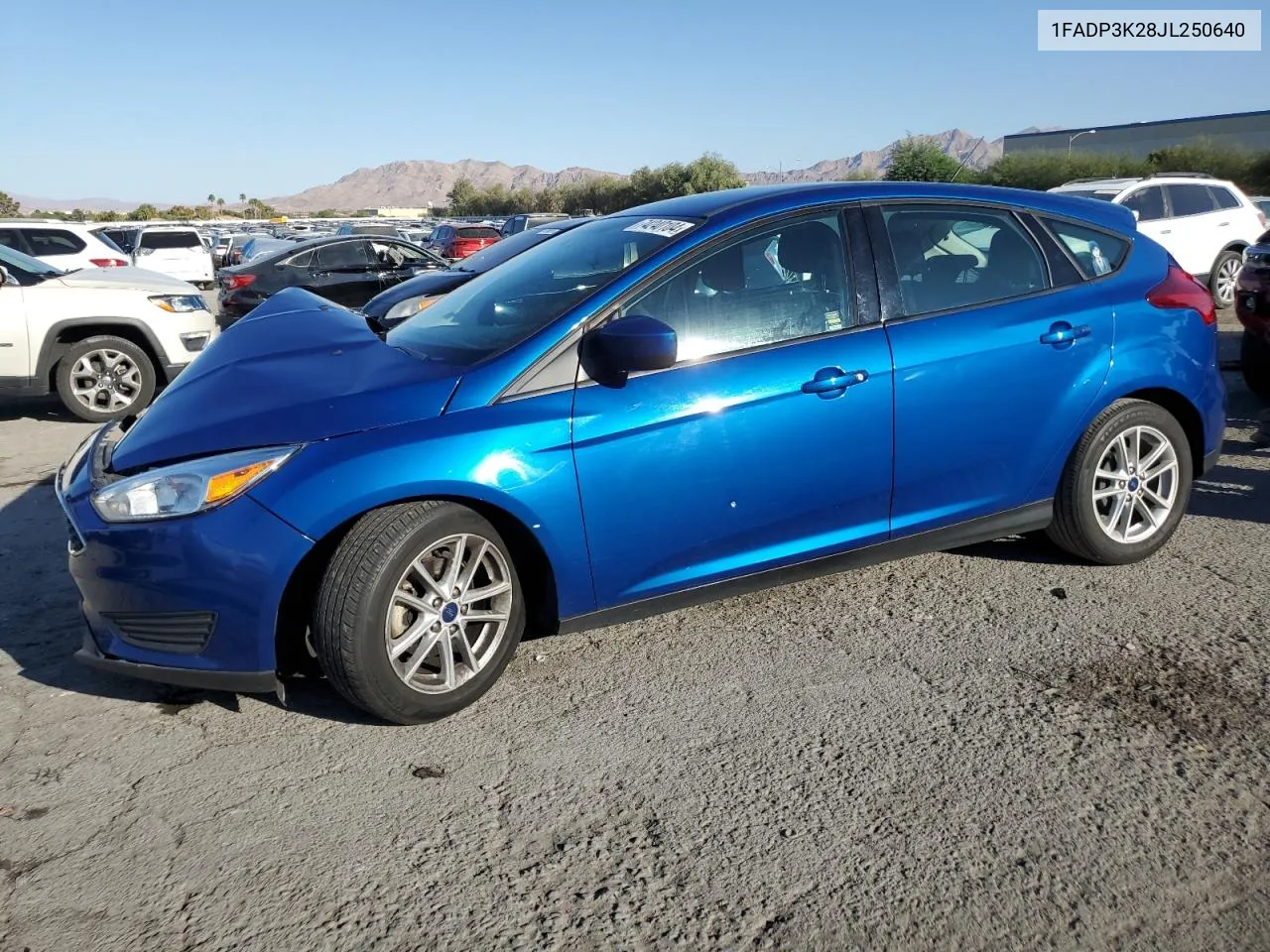 2018 Ford Focus Se VIN: 1FADP3K28JL250640 Lot: 74240104