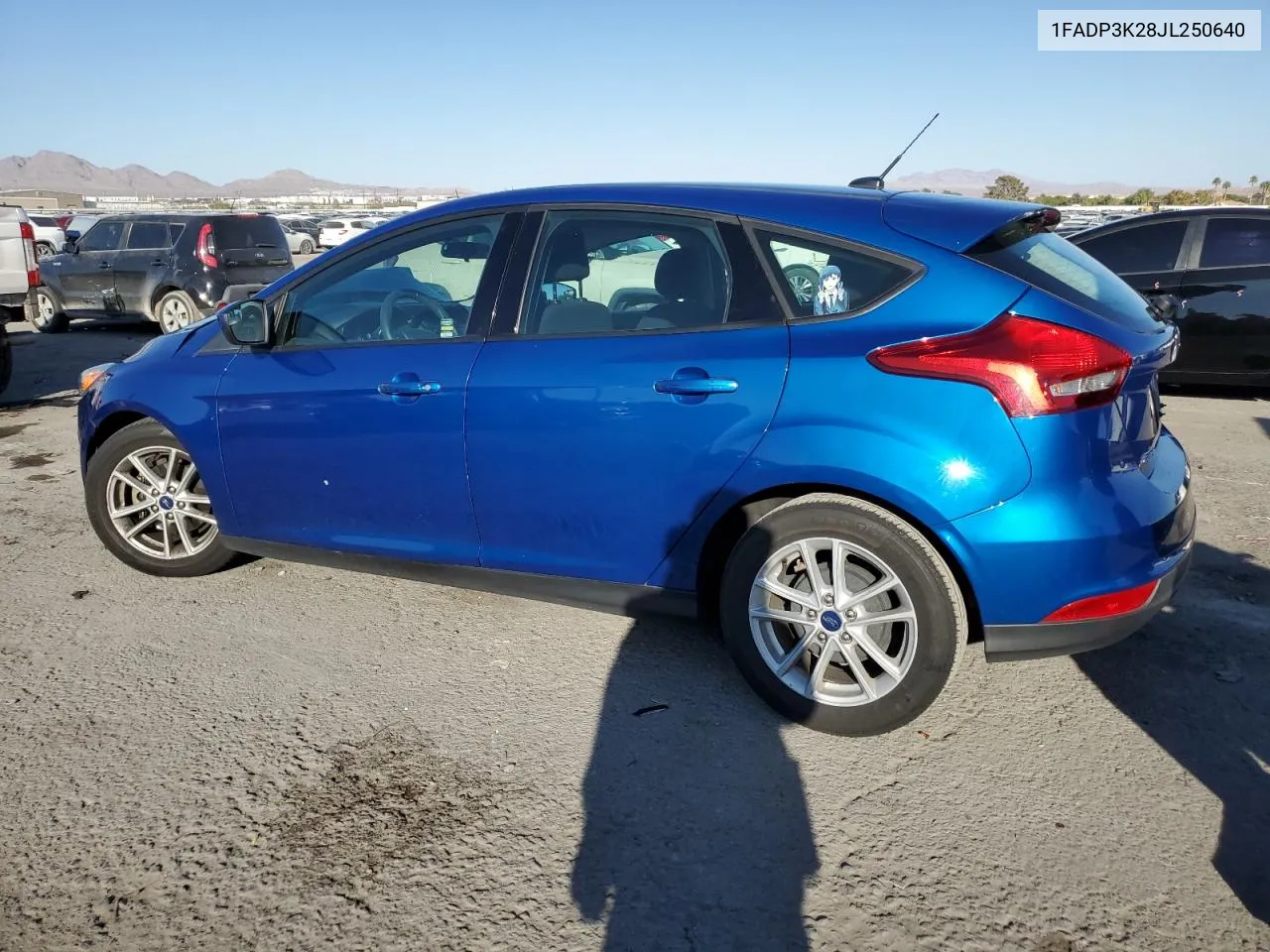 2018 Ford Focus Se VIN: 1FADP3K28JL250640 Lot: 74240104