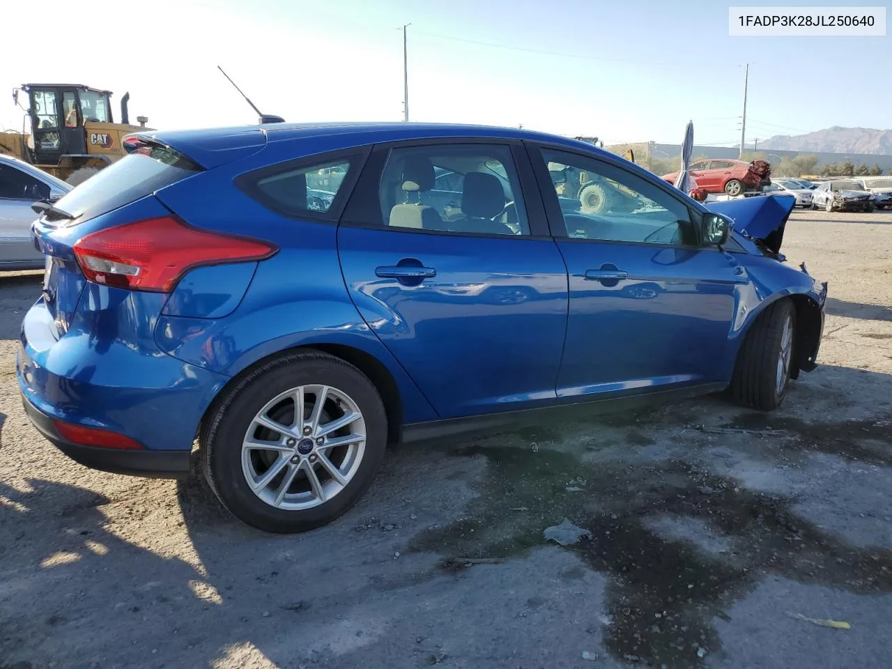 2018 Ford Focus Se VIN: 1FADP3K28JL250640 Lot: 74240104