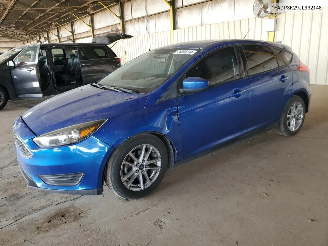 2018 Ford Focus Se VIN: 1FADP3K29JL332148 Lot: 74398134