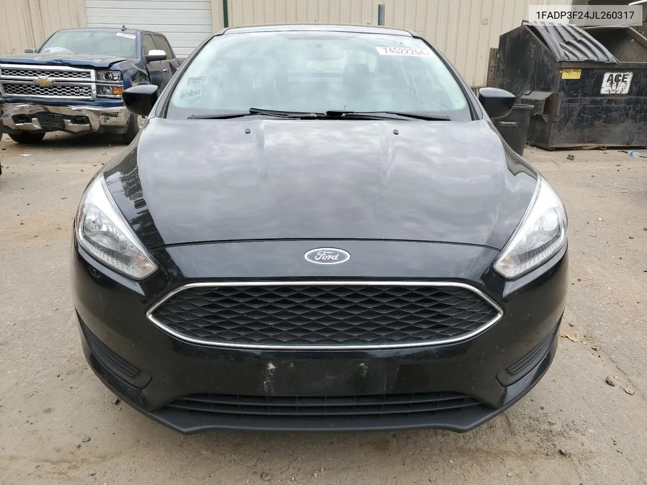 2018 Ford Focus Se VIN: 1FADP3F24JL260317 Lot: 74522264