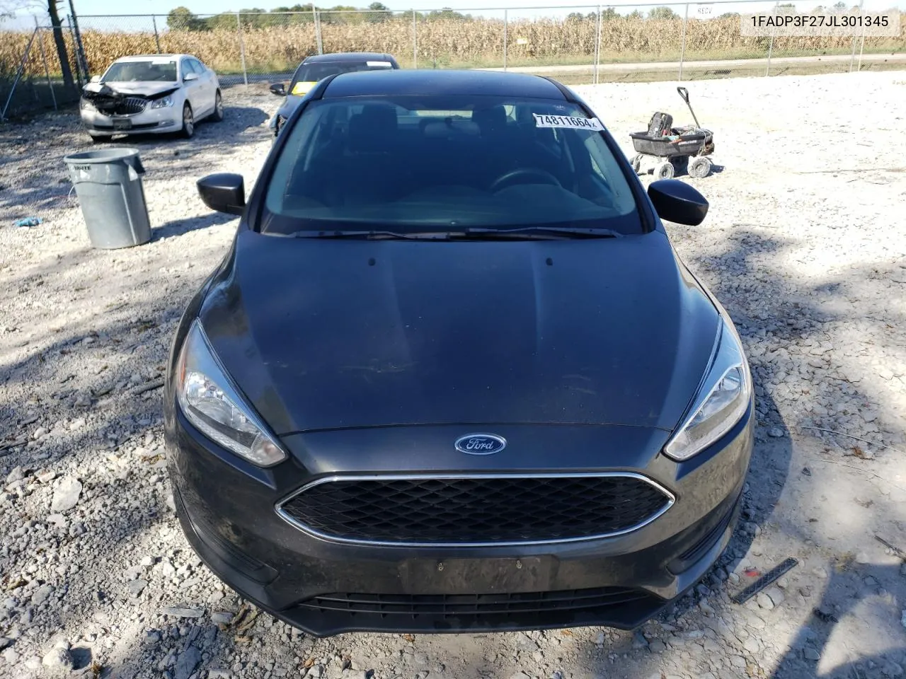 2018 Ford Focus Se VIN: 1FADP3F27JL301345 Lot: 74811664