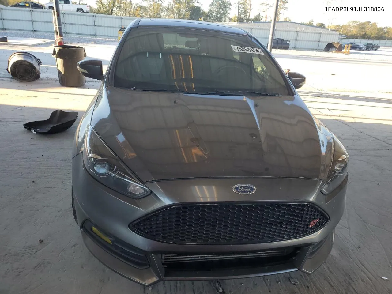 2018 Ford Focus St VIN: 1FADP3L91JL318806 Lot: 75863454