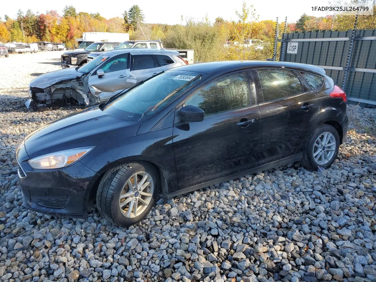 2018 Ford Focus Se VIN: 1FADP3K25JL264799 Lot: 76393884