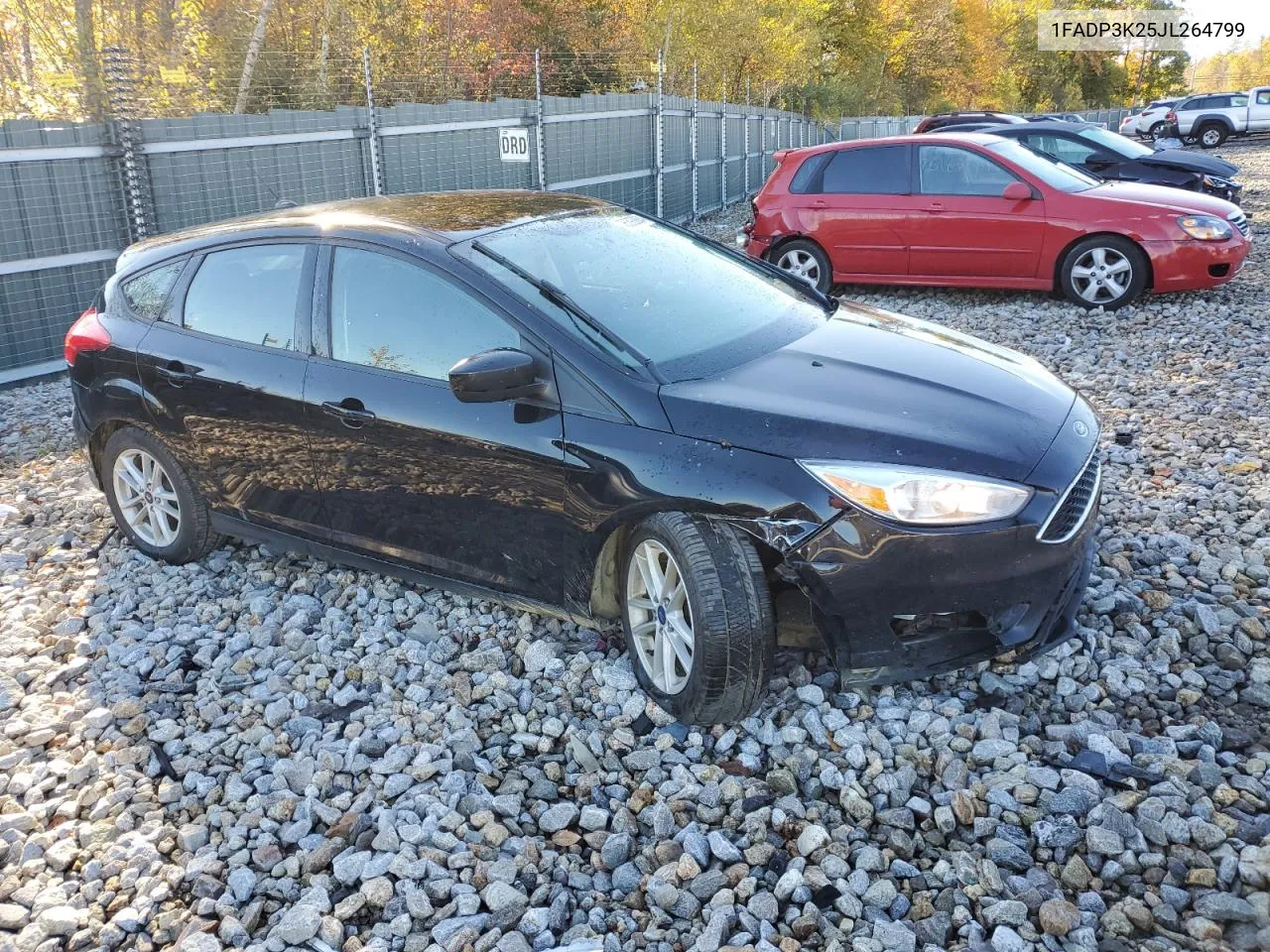 2018 Ford Focus Se VIN: 1FADP3K25JL264799 Lot: 76393884