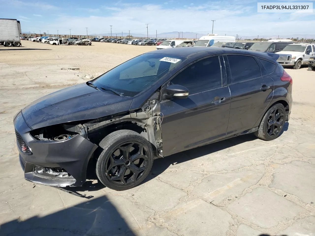 2018 Ford Focus St VIN: 1FADP3L94JL331307 Lot: 76820214