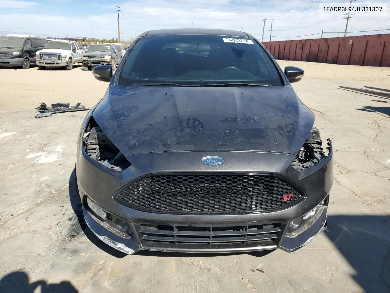 2018 Ford Focus St VIN: 1FADP3L94JL331307 Lot: 76820214