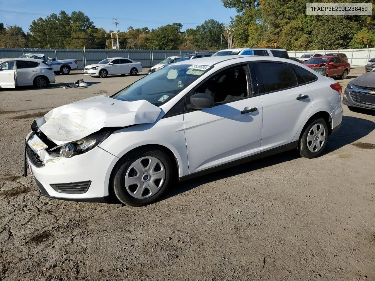 2018 Ford Focus S VIN: 1FADP3E20JL238459 Lot: 77126684