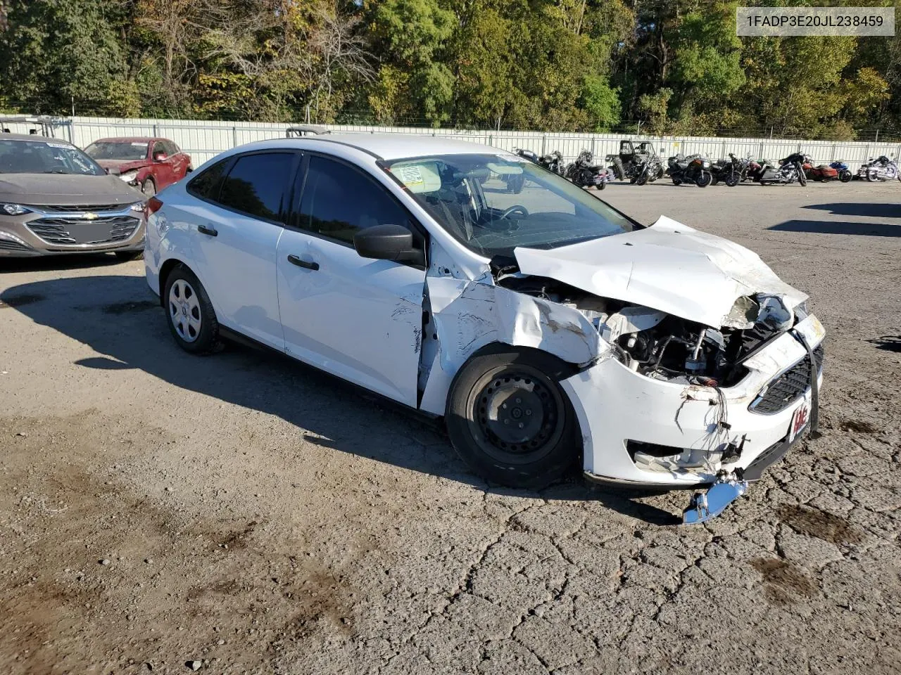 2018 Ford Focus S VIN: 1FADP3E20JL238459 Lot: 77126684