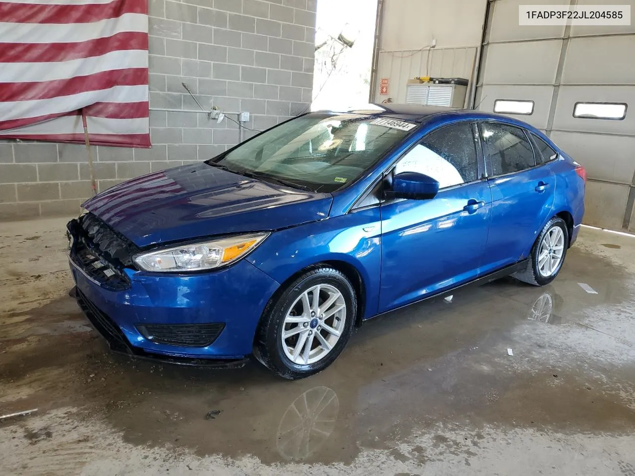 2018 Ford Focus Se VIN: 1FADP3F22JL204585 Lot: 77146944